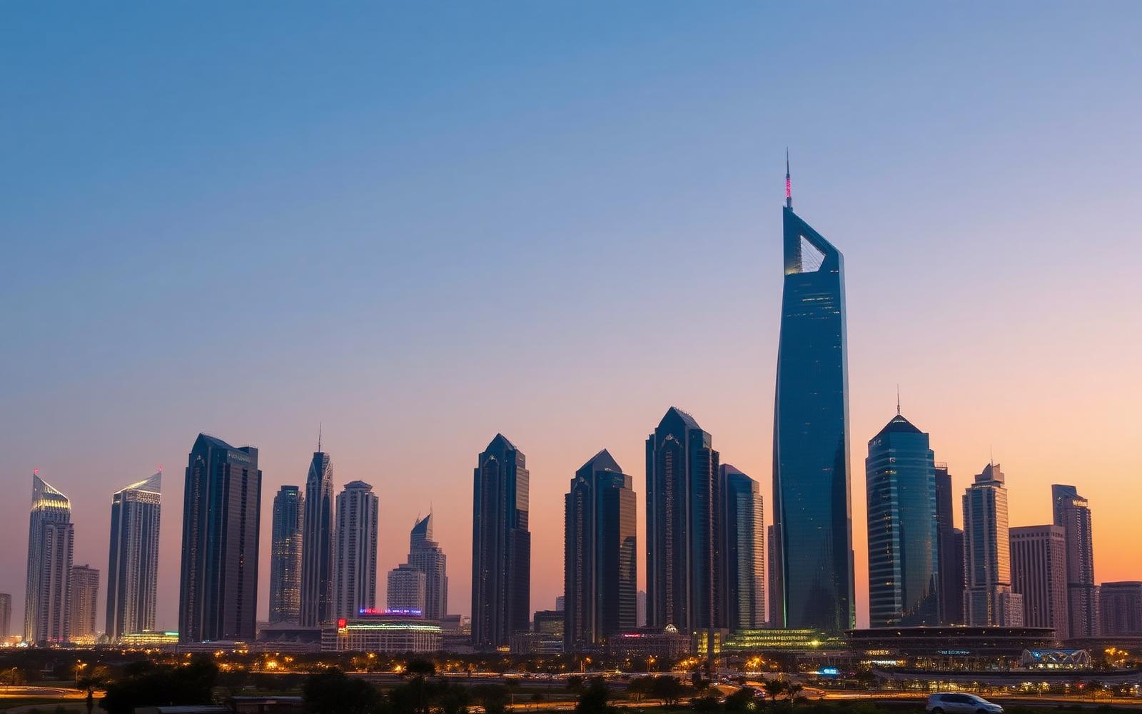 DIFC Dubai skyline representing HRN Innovation Technologies' headquarters